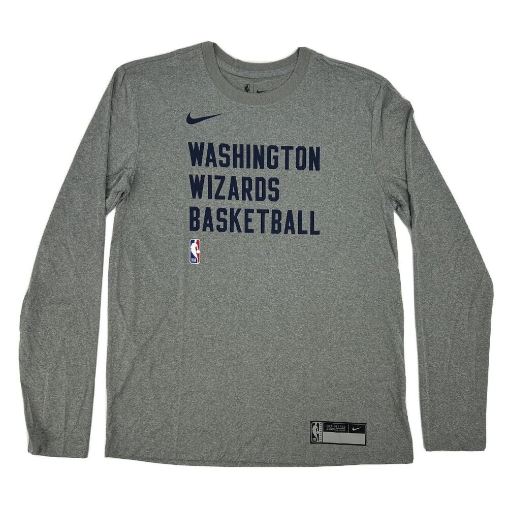 Washington Wizards Shirt Men’s M Gray The Nike Tee‎ Engineered Dri-Fit NBA